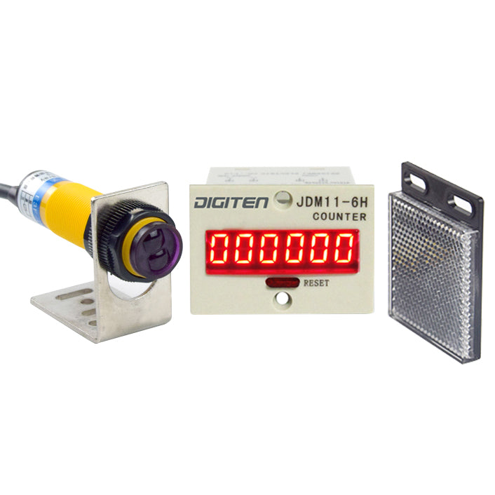 Panel Mount Timer, Compact, LCD, 9999.9 h, 999999.9 h, 24 mm, 48 mm
