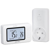 DIGITEN WTC100Pro Wireless Temperature Controller Thermostat Outlet Remote Control Thermostat With Heating Cooling Mode for Fan Heater (EU PLUG))